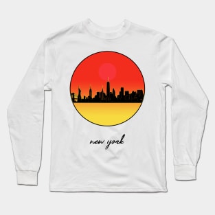 new york skyline Long Sleeve T-Shirt